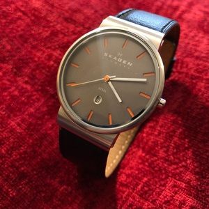 Skagen leather watch